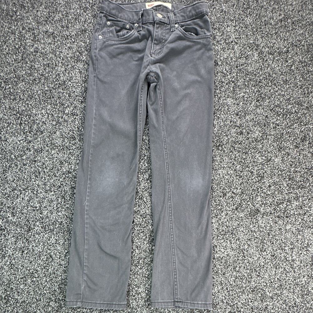 Levi's 511 Boys Slim Gray Stretch Denim Jeans W26 L27 Size 12
